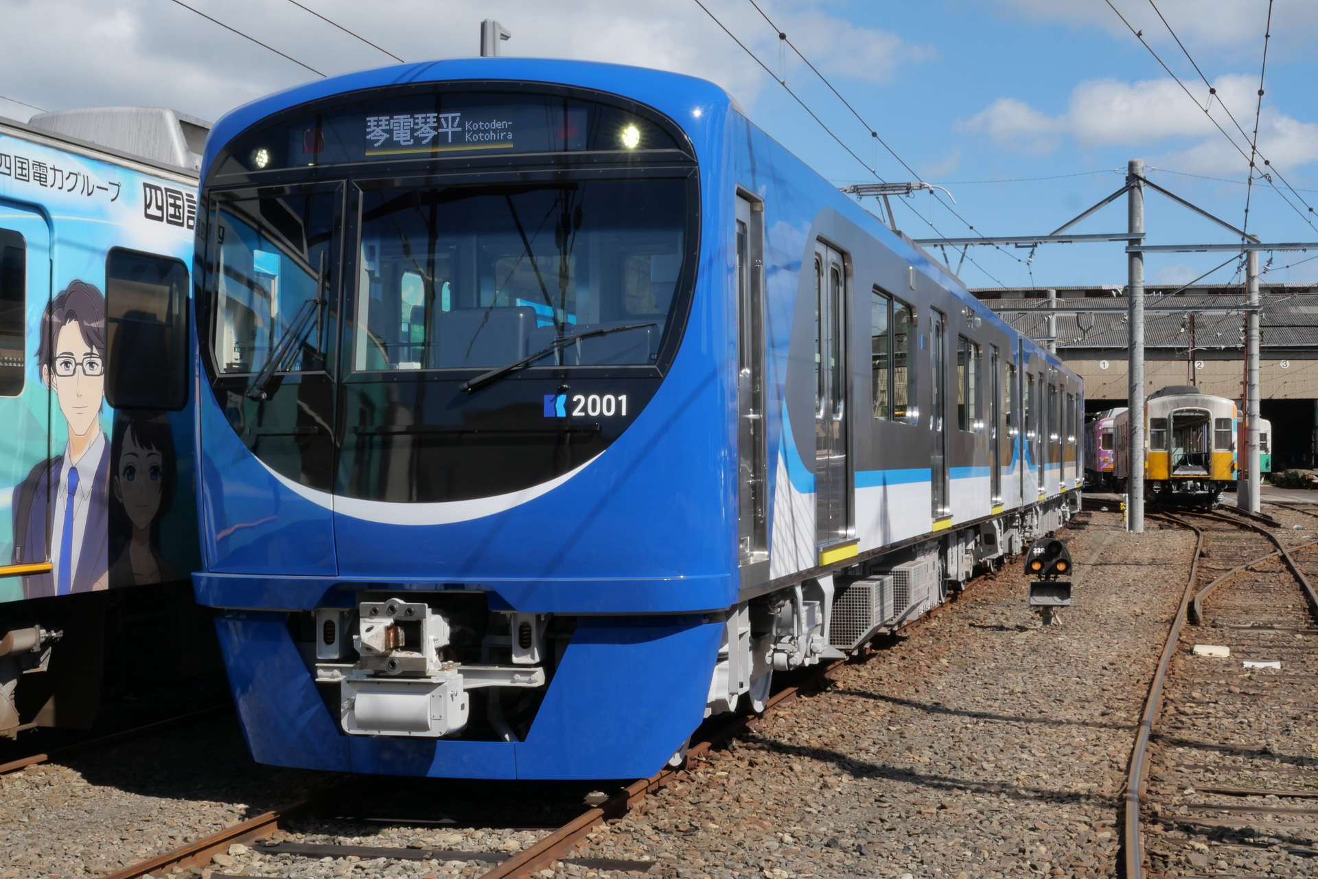 新しく導入した2000形車両。1編成2両で、2編成を導入。2027年2月にはさらに2編成の導入を予定している