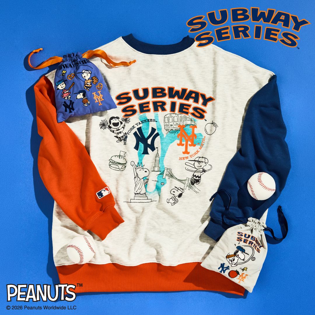スヌーピー PEANUTS MLB スウェット