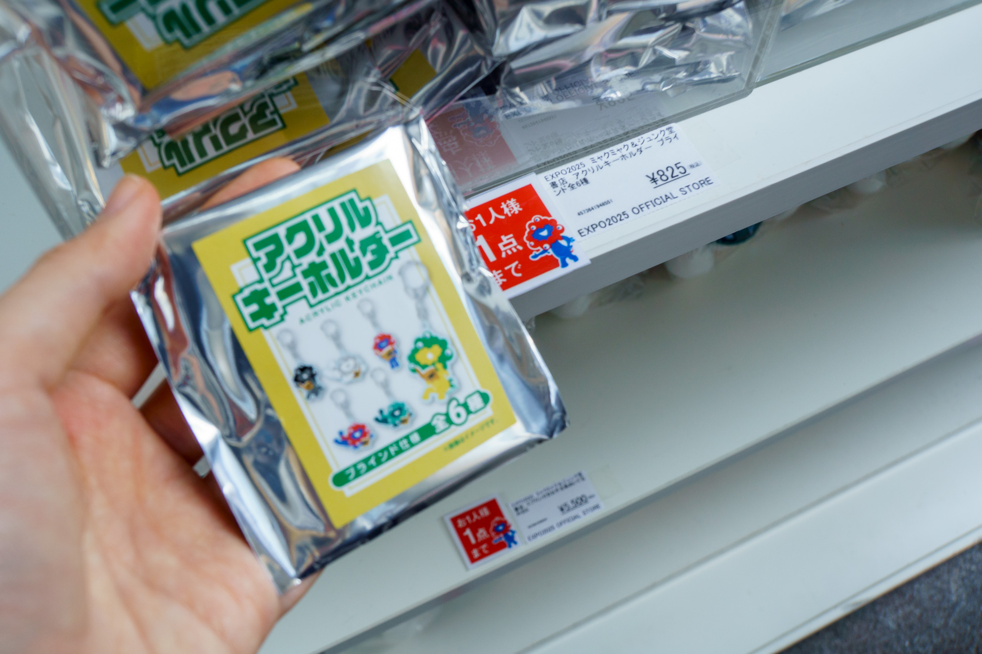 アクリルキーホルダー（ブラインド全6種、825円）