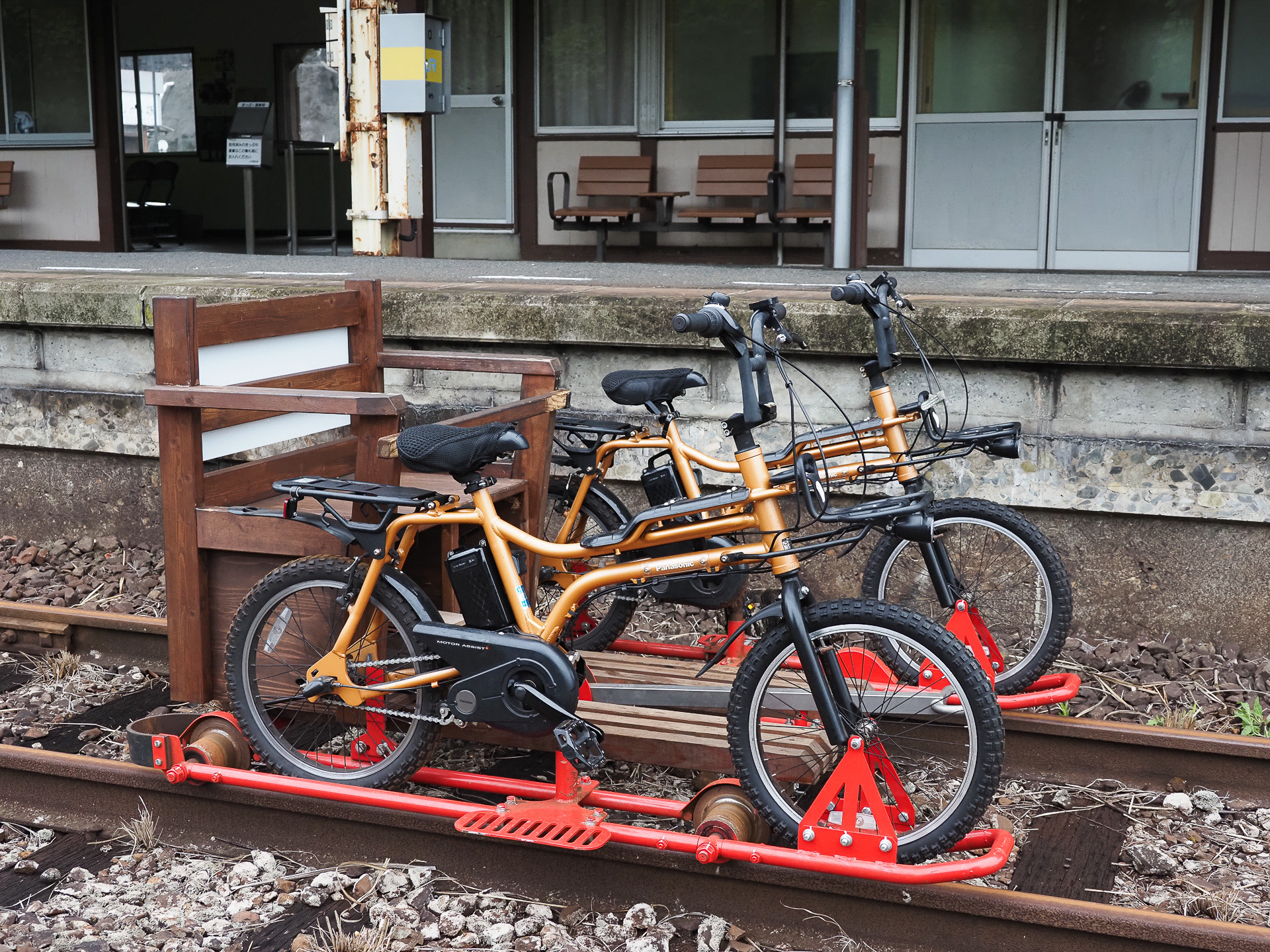 「レールサイクル運転体験」で使われる車両
