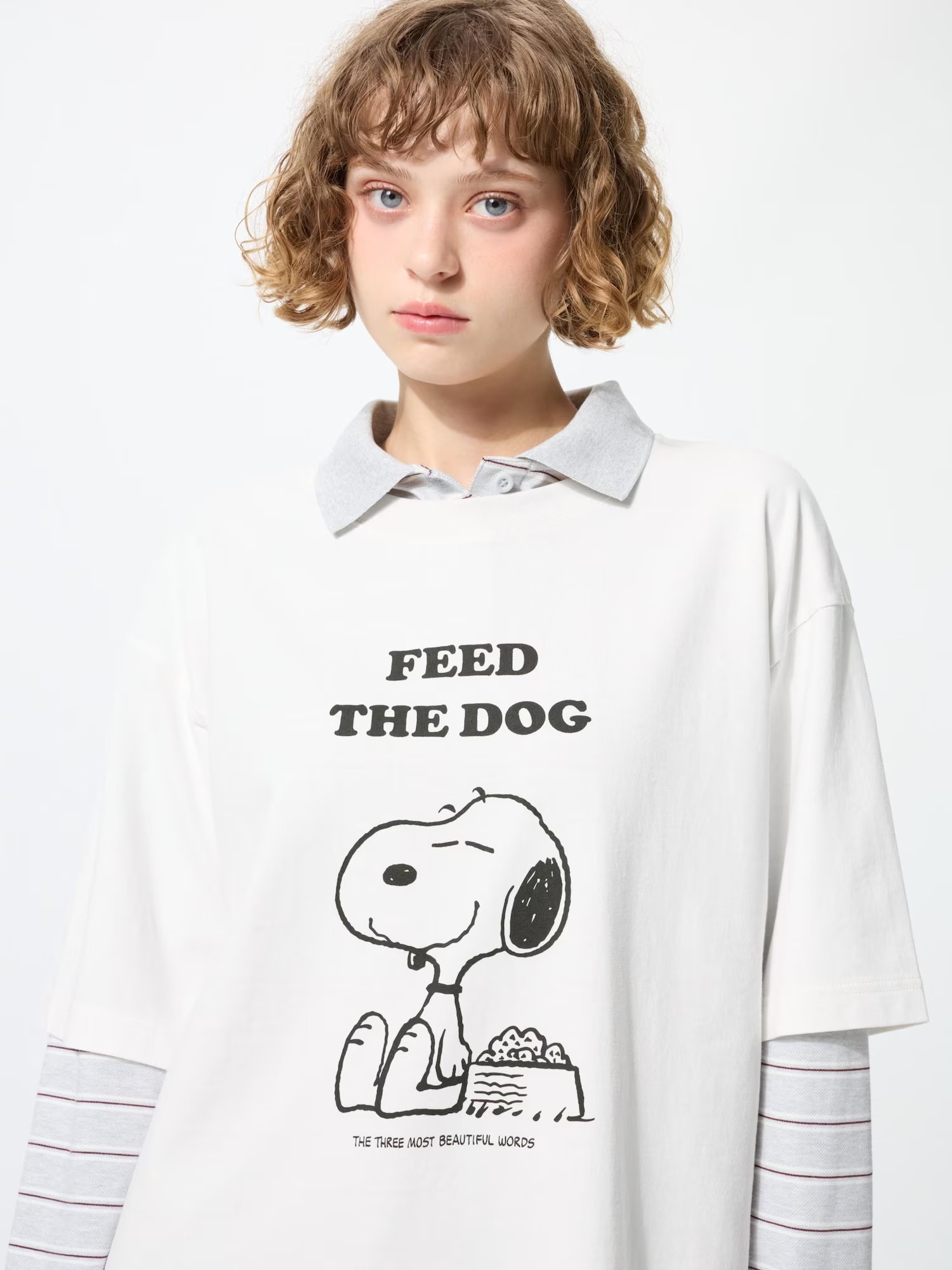 12月中旬発売「ピーナッツ」メンズTシャツ（オーバーサイズフィット）のコーデ例
