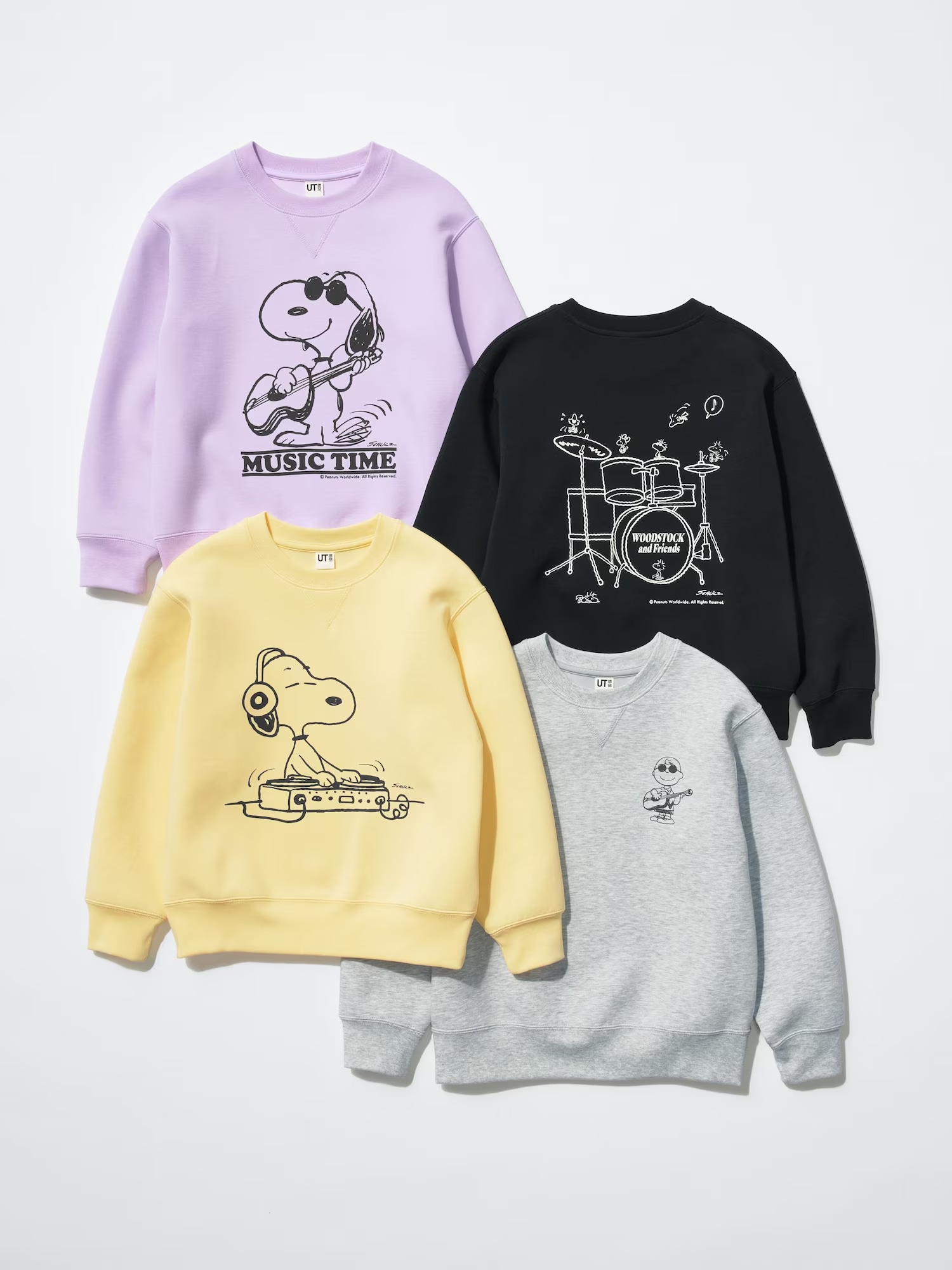 12月上旬発売「ピーナッツ」キッズドライスウェットシャツ全4種