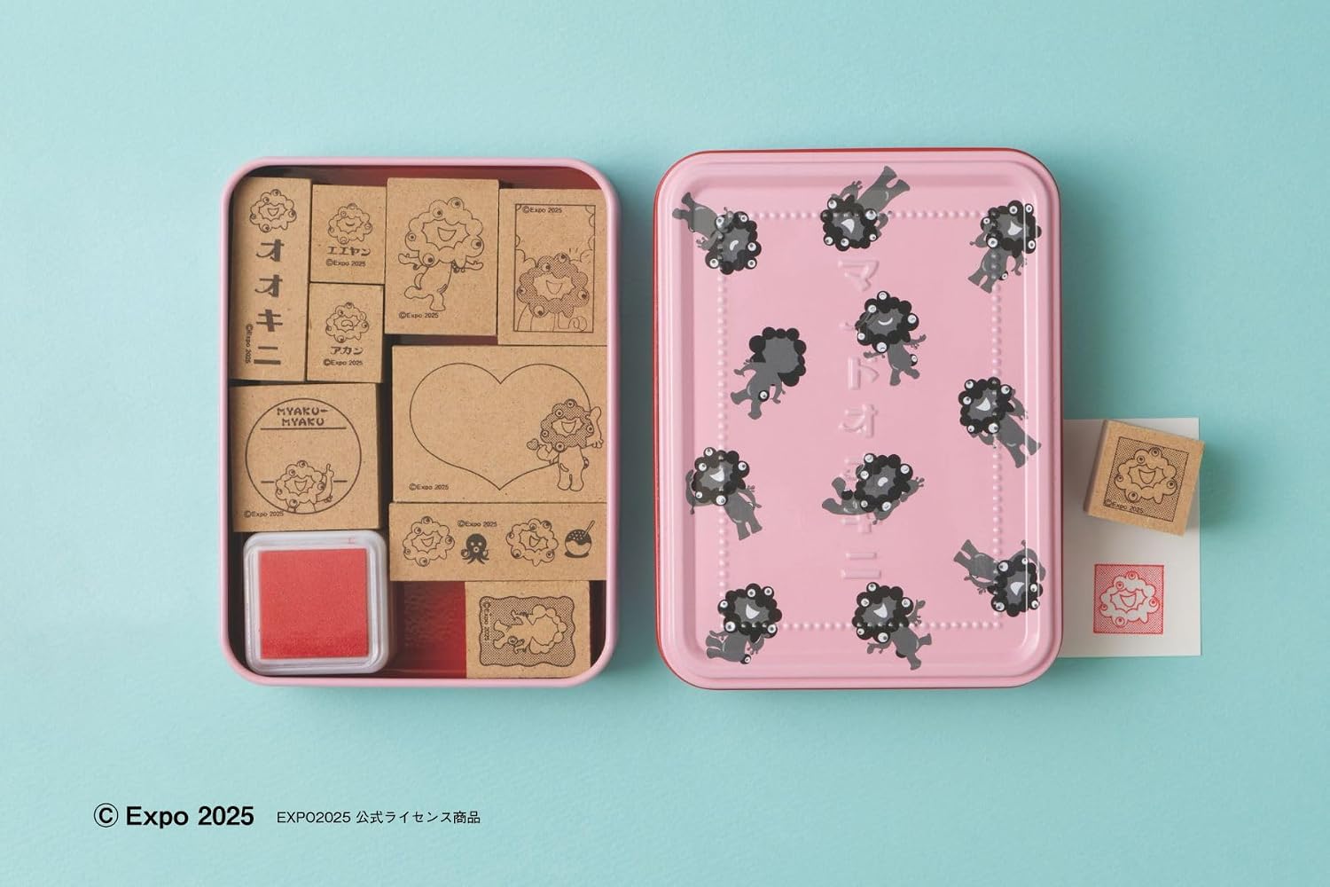 宝島社から「ミャクミャクはんこ缶BOOK」発売