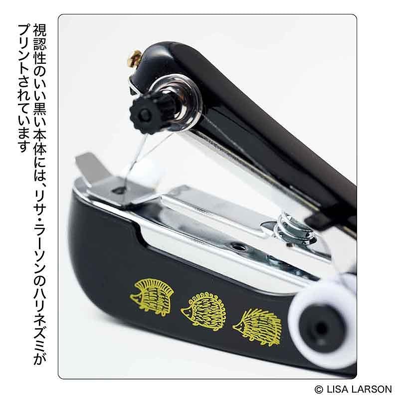 気軽に手作りアイテムが作れるハンディミシン。ササッと準備ができて、ホッチキスを使うように動かすだけの簡単設計