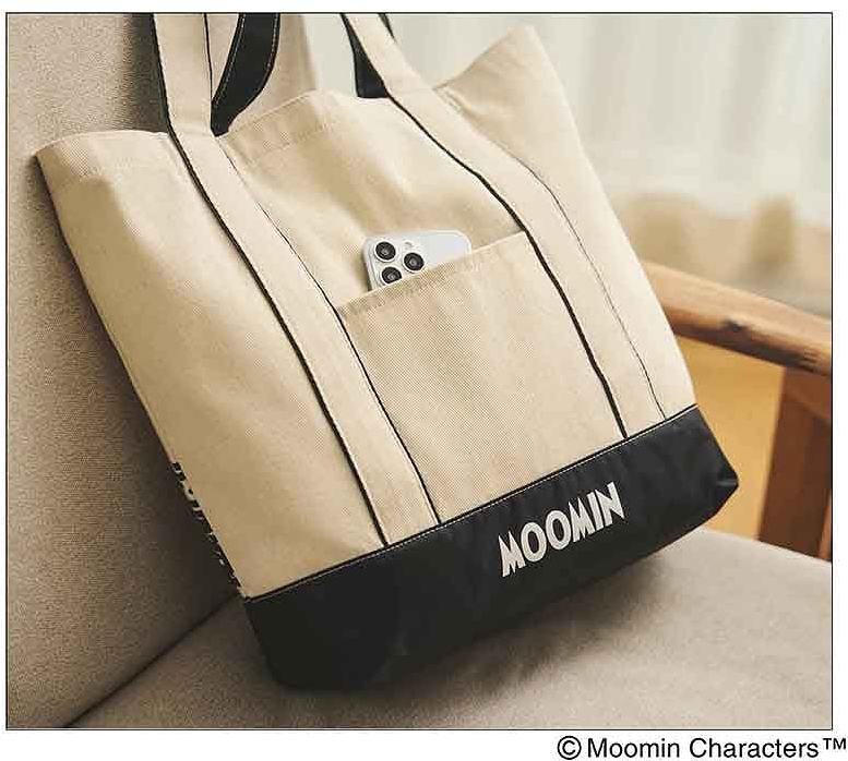大容量でたっぷり入る「スナフキン」BIGトートバッグ。フロントとバック、どちらを前にして使ってもおしゃれなデザイン