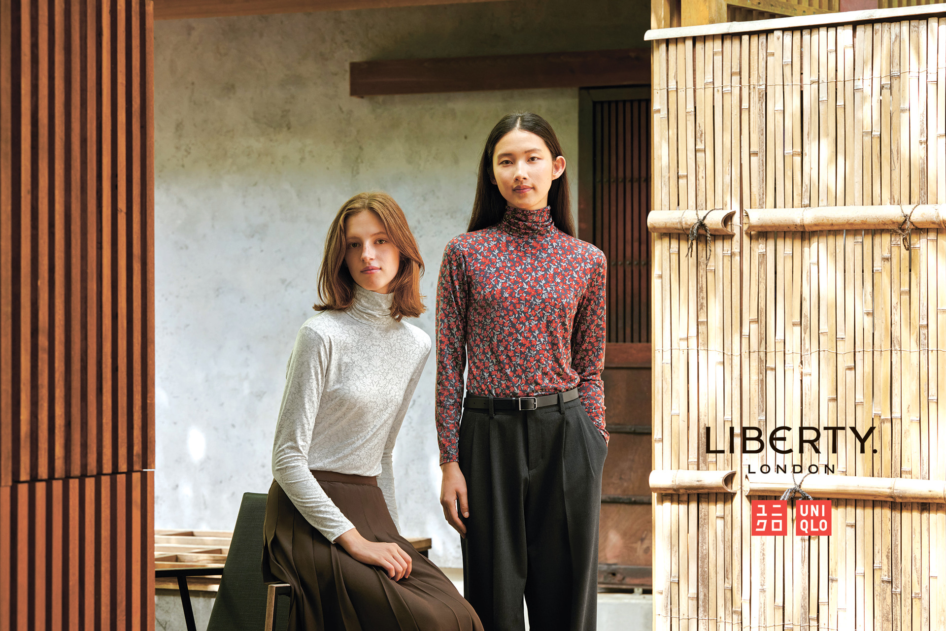 LIBERTY LONDONとの限定コレクション「ヒートテックタートルネックT（WOMEN）」全6色