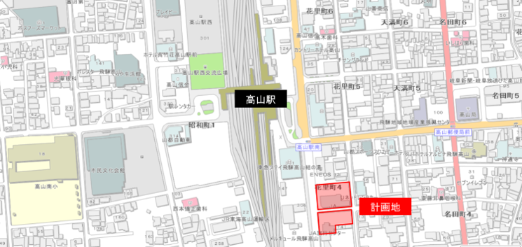 ホテル計画地位置図