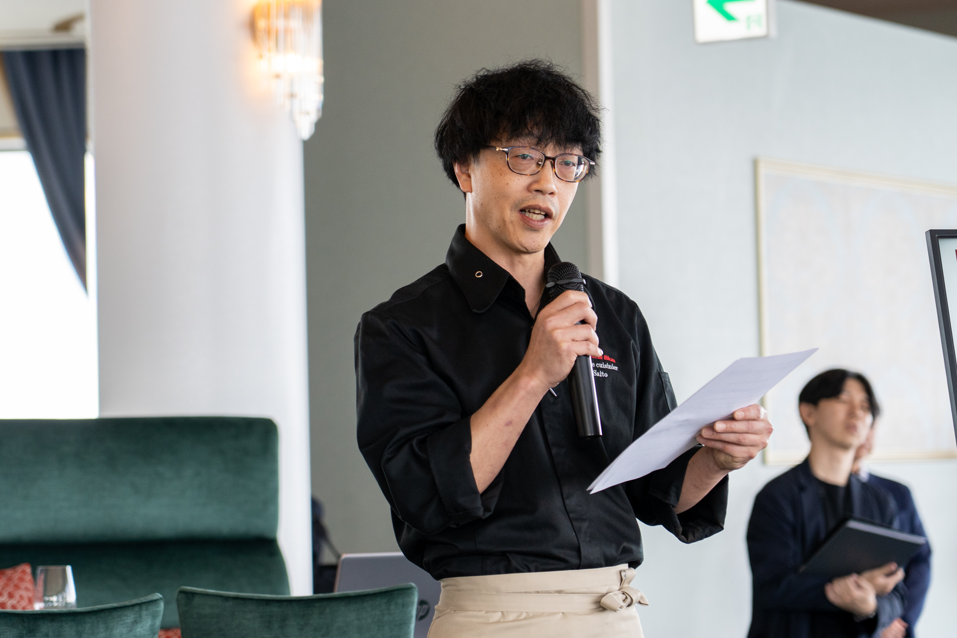 レストラン「ボヌール」の料理長 齋藤昭佳氏