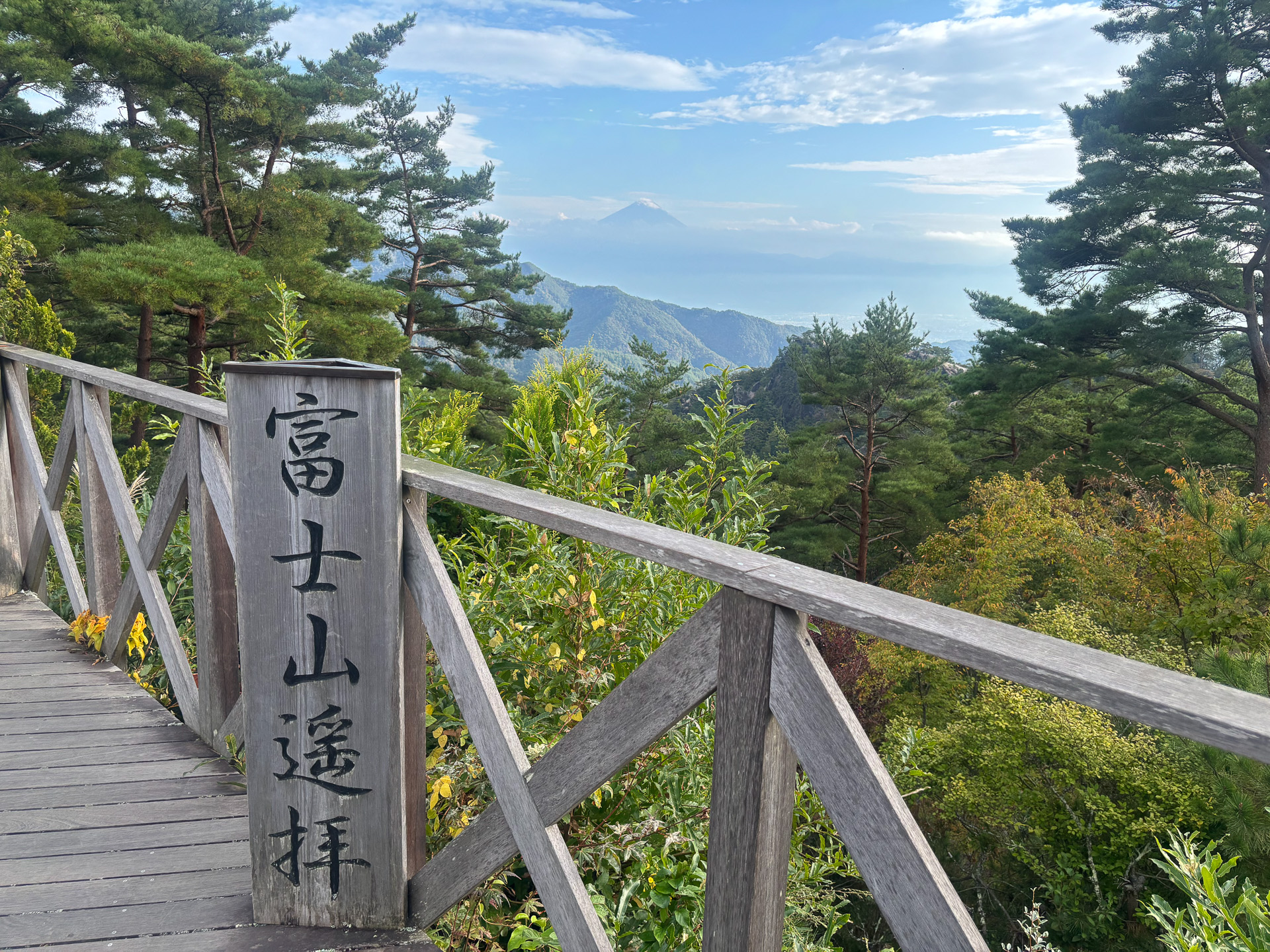 天気がよかったので富士山も見えました