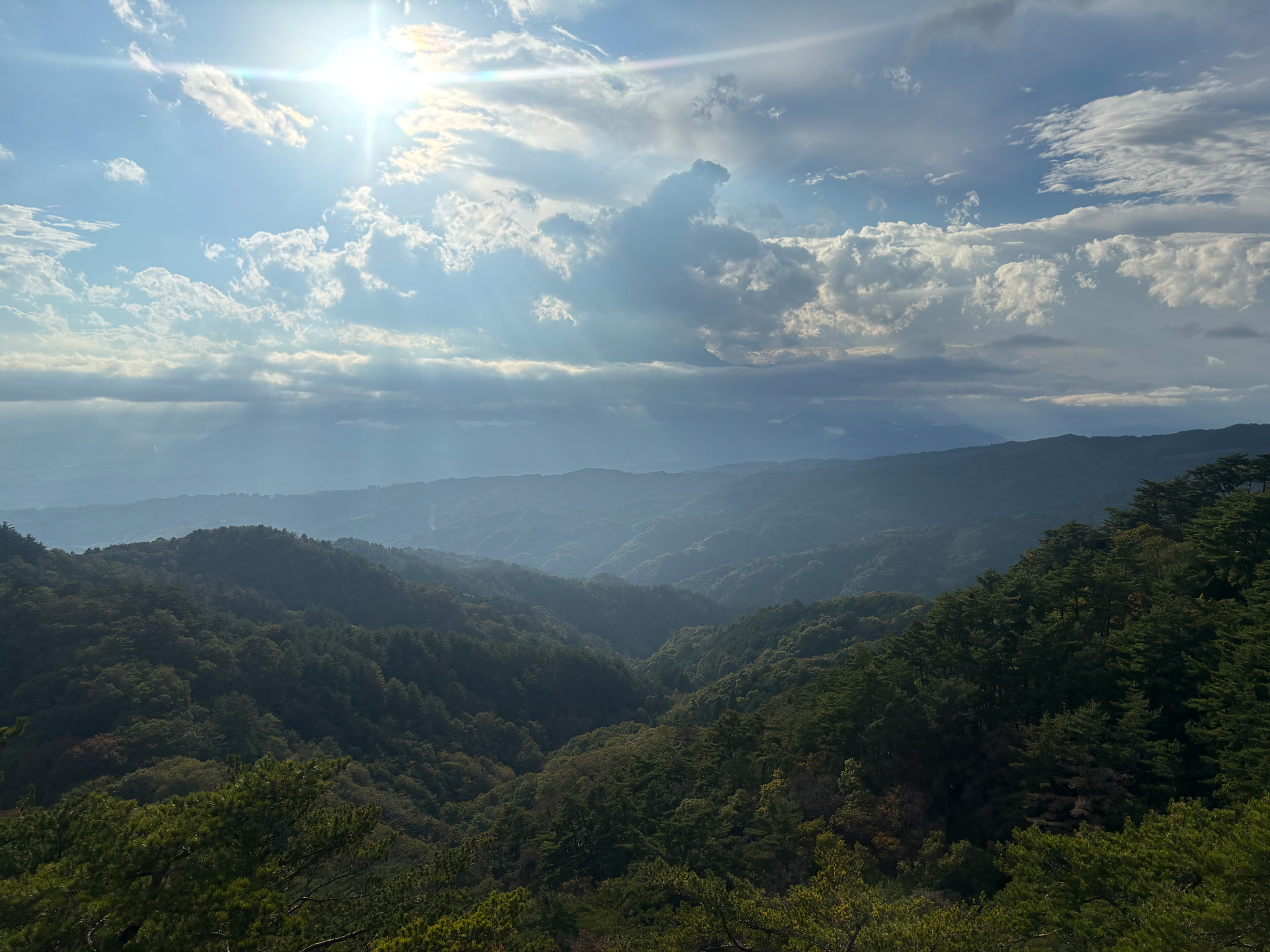 弥三郎岳の360度大パノラマ