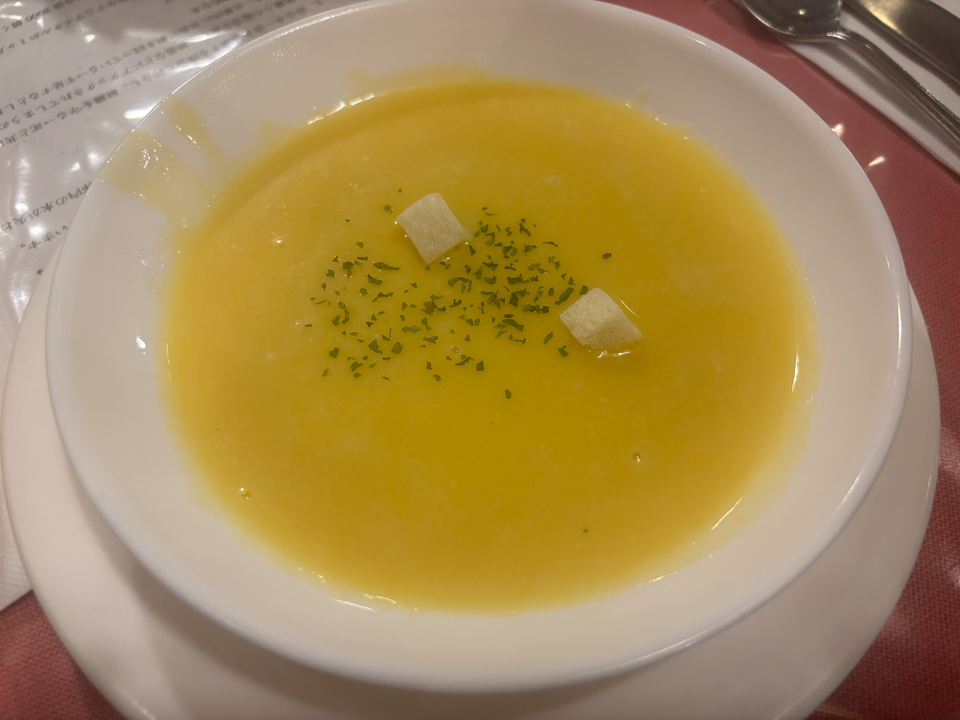 かぼちゃのポタージュ