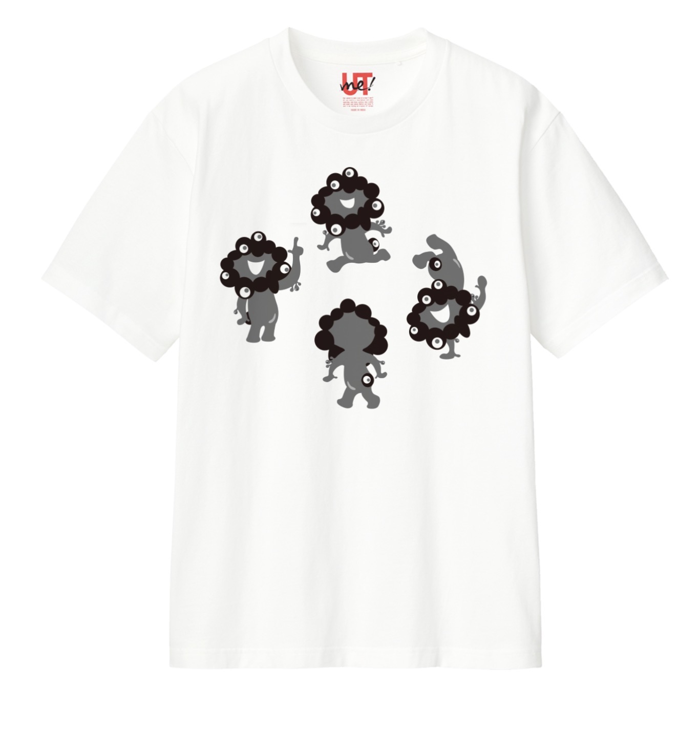 黒ミャクミャクのTシャツ