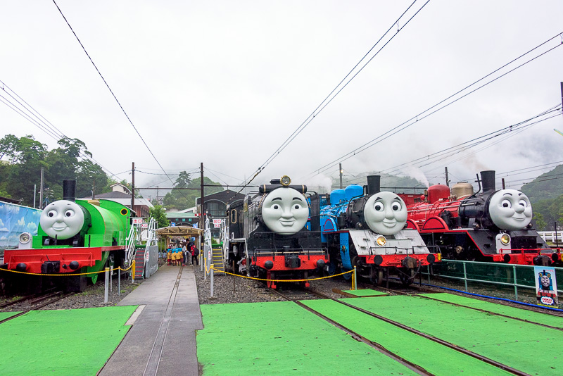まるでソドー鉄道に迷い込んだかのような錯覚を得る風景
