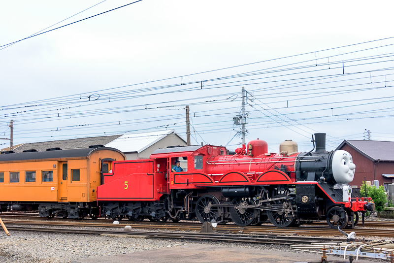 新金谷駅に到着した列車