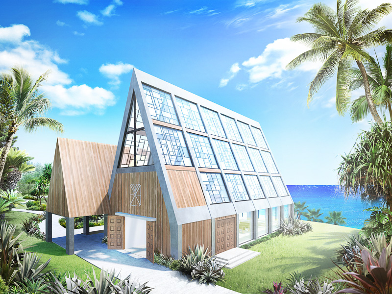 青い海や自然に囲まれた隠れ家リゾートウェディング「美らの教会」