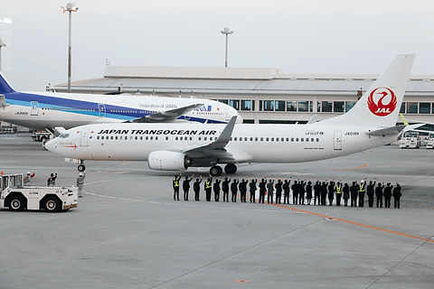 日本トランスオーシャン航空の新機材ボーイング 737-800型機
