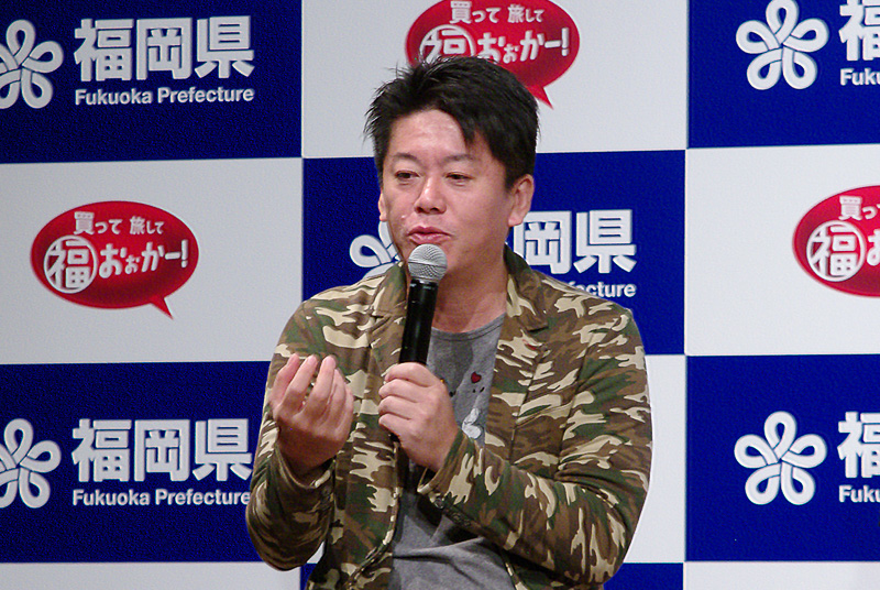 「おもしろい企画が大好きなので」と執筆を引き受けた理由について話す堀江貴文さん