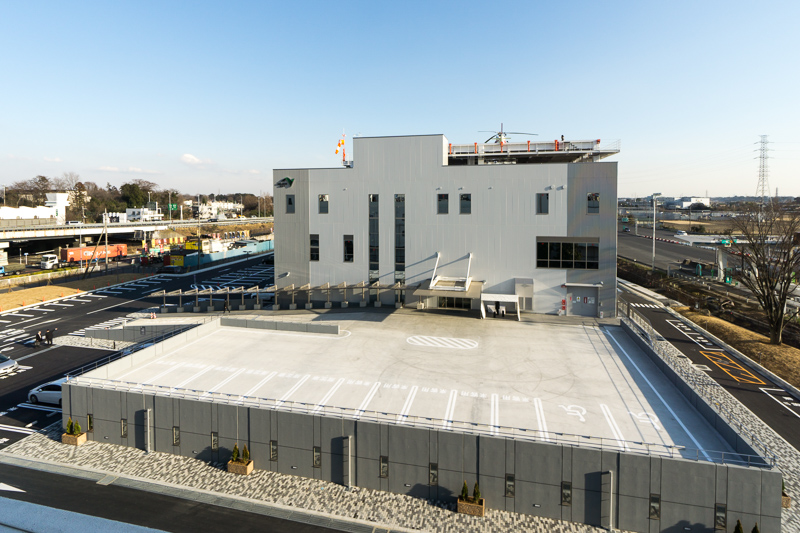 上から建物全体を見たところ