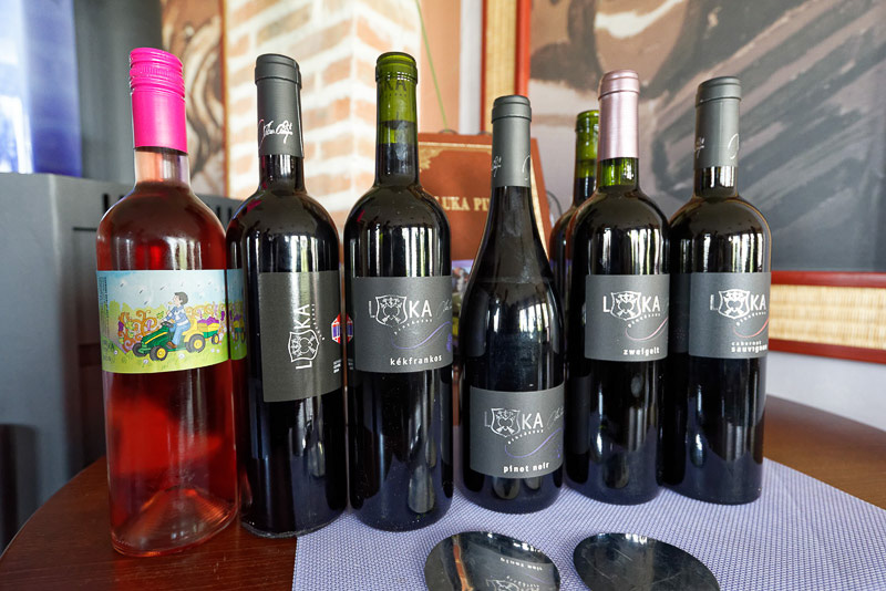 現在製造している6種類のワインはすべて赤ワイン