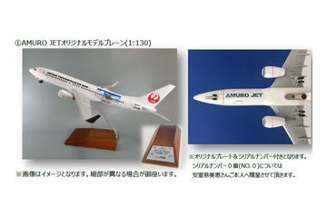 日本トランスオーシャン航空、安室奈美恵とのタイアップ機