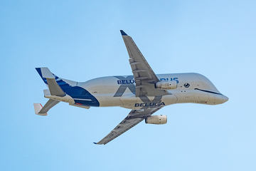 エアバス、「ベルーガXL」運航開始。A350型機の主翼2枚同時輸送