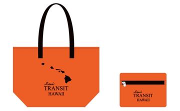 未使用保管品】 Lanai TRANSIT HAWAII トートバッグ ブルー バッグ