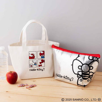 【まとめ売り】HELLO KITTY バッグ・ポーチ 3点セット ハローキティ」ストラップ付きポーチ、大中小3点セットが付録