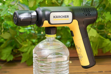 ケルヒャー、手のひらサイズのモバイル高圧洗浄機「ハンディエア