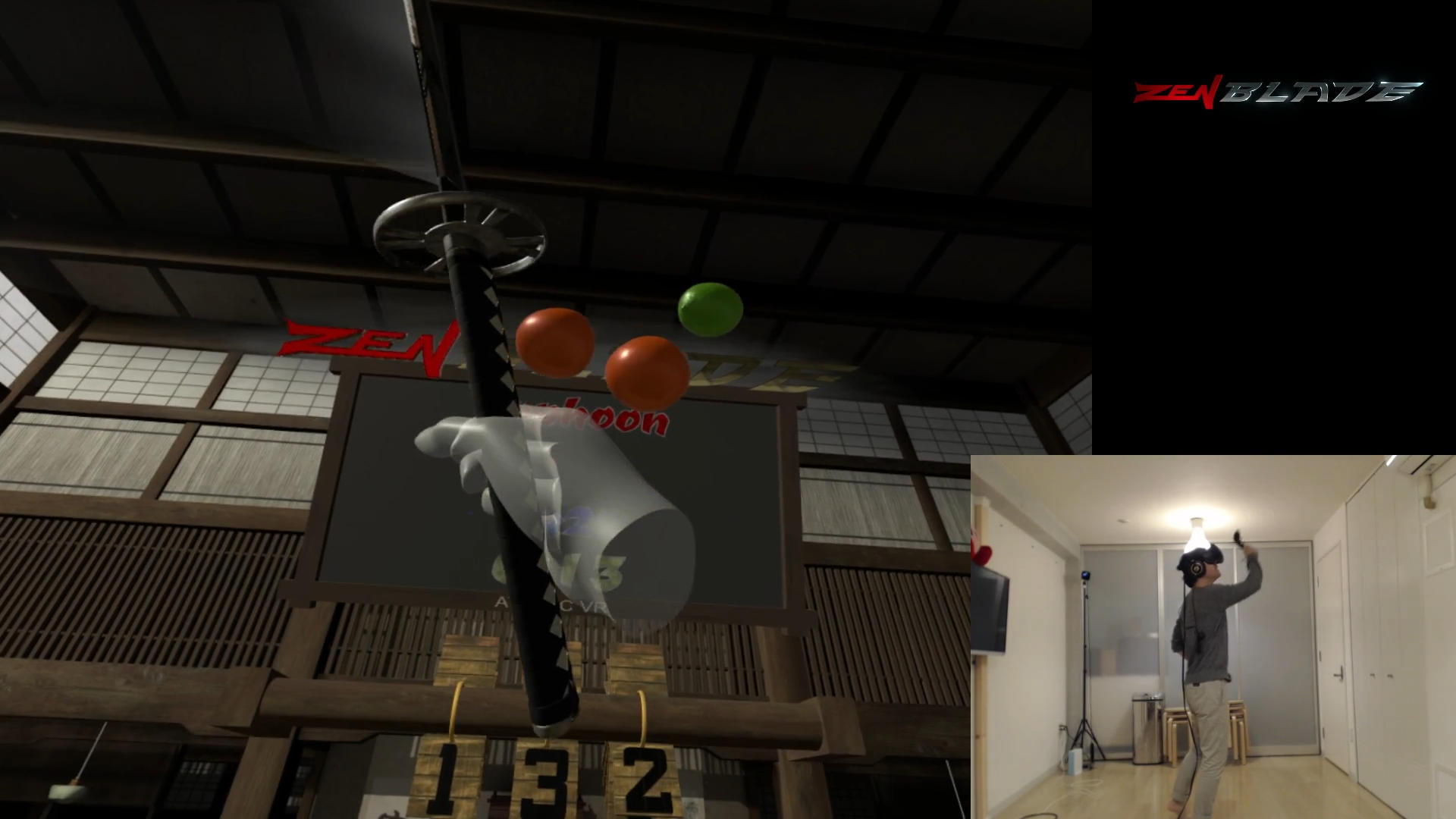 次々と飛んでくるフルーツを斬りまくろう