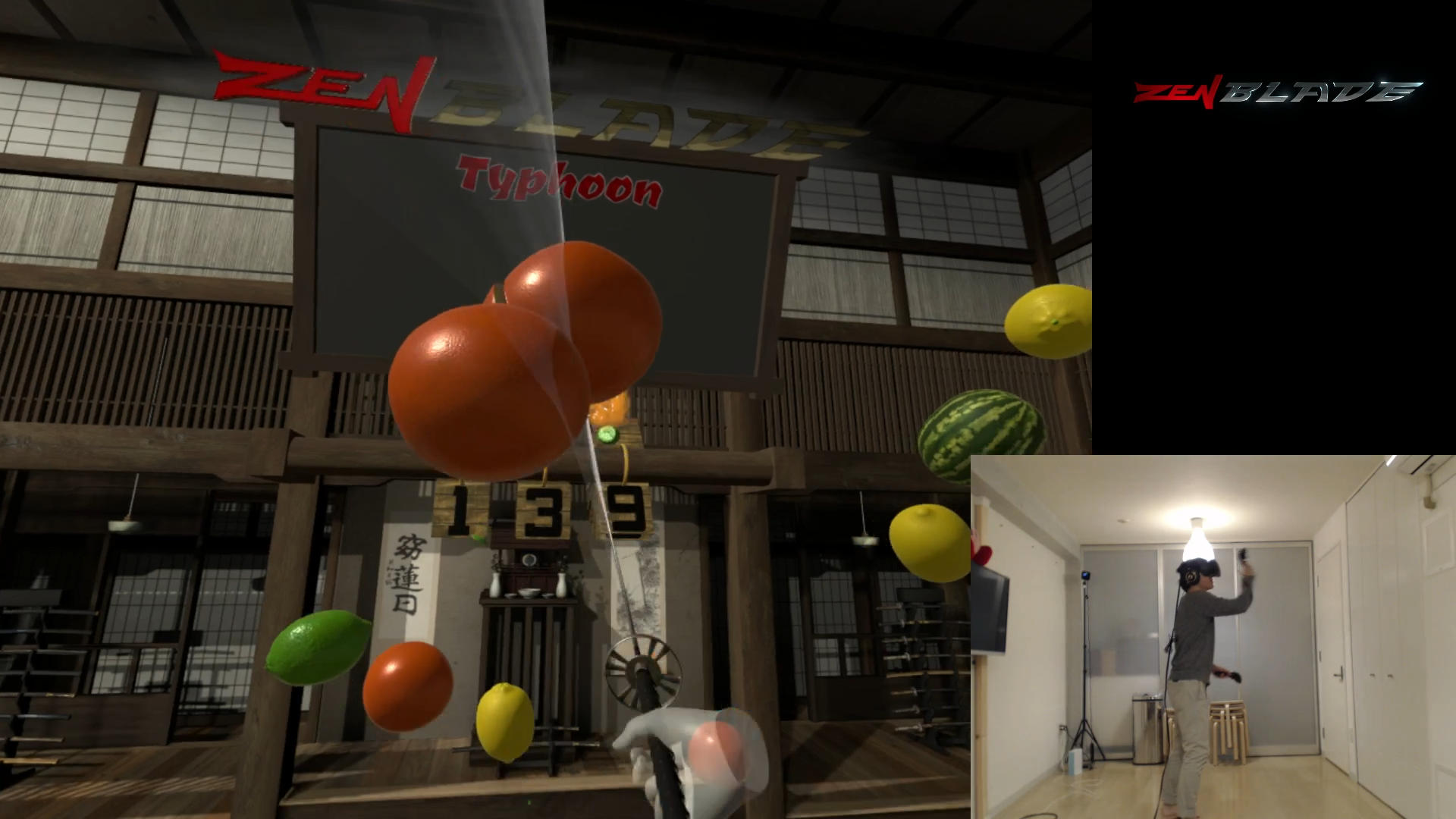 モードによっては大量の果物が一気に近づいてくる