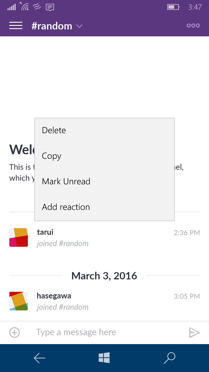 “リアクション”を送ることも可能