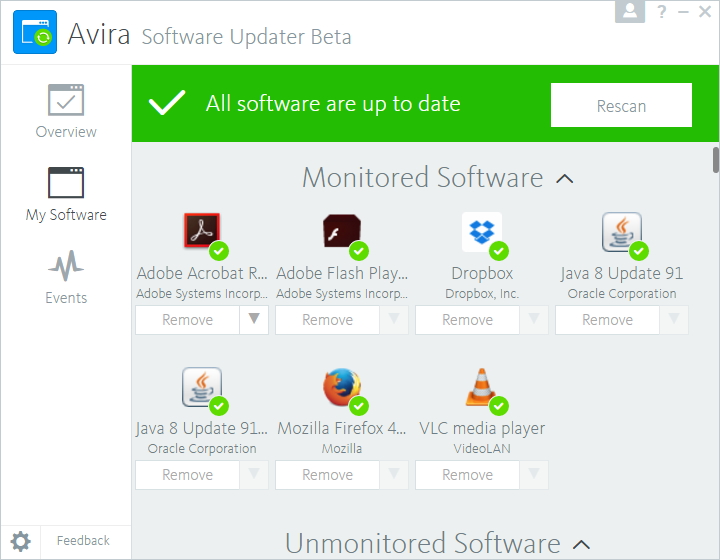 ［My Software］画面
