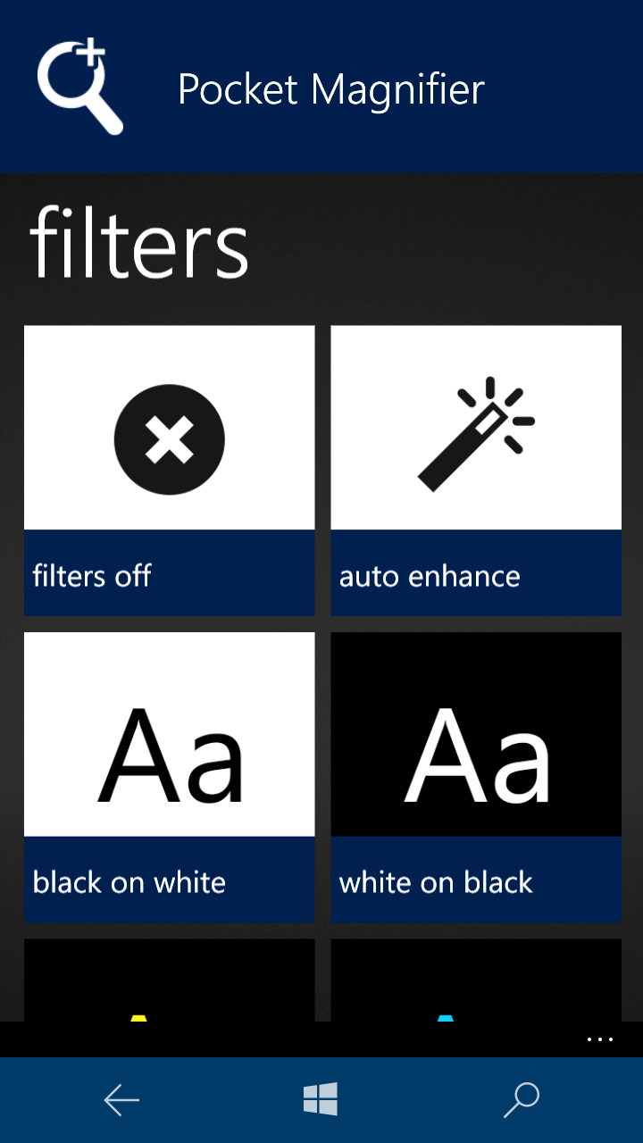 視覚障碍者向けのフィルター機能を搭載