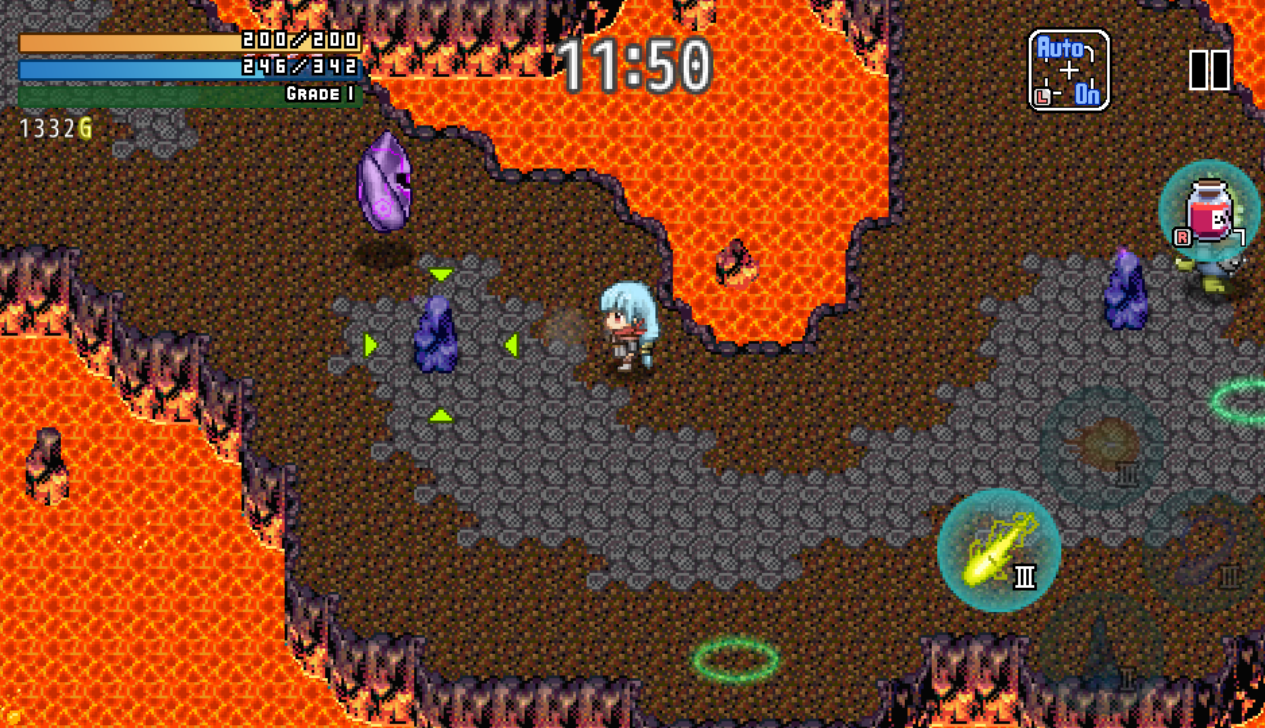 モンスターを召喚する紫岩を魔法で破壊するのが目的