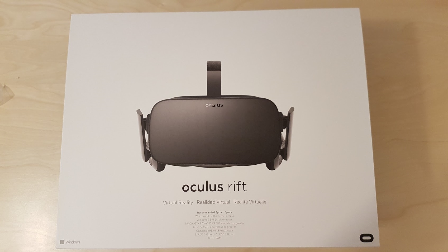 Oculus Rift外箱