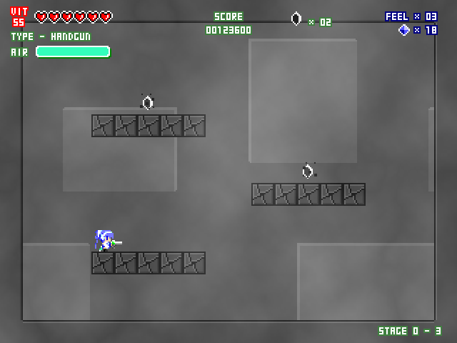 ステージ各所にある“黒の結晶”をすべて破壊するのが目的