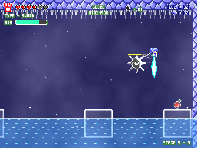 フィールを攻撃してくる“黒の結晶”もいる