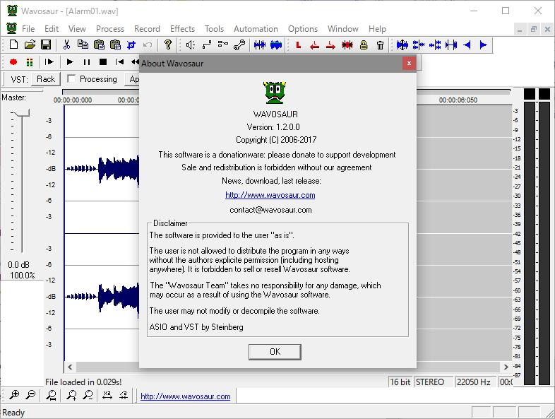 「Wavosaur」v1.2.0.0