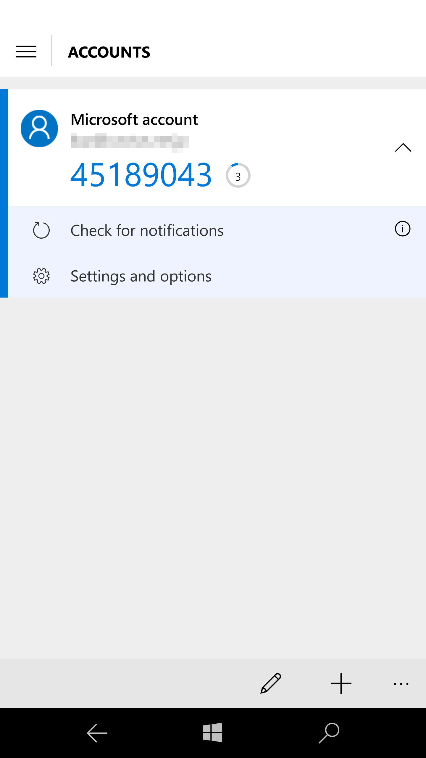 Microsoft製UWPアプリ「Authenticator」のプレビュー版。以前と比べると2段階認証が簡単になった