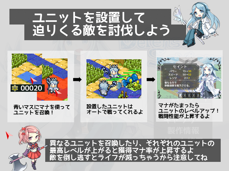 マップにユニットを配置し、敵を撃退しよう