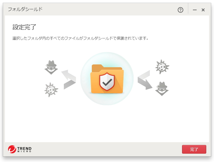 特定のフォルダーに対するアクセスを監視し、正規のプログラム以外がそのデータへアクセスするのを防止する“フォルダシールド”が搭載