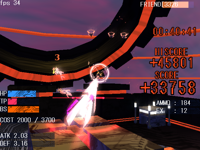 空を高速で飛ぶ敵も、時間を止めれば簡単に倒せる