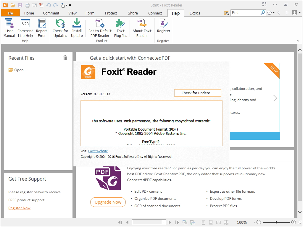 「Foxit Reader」v8.1.0.1013