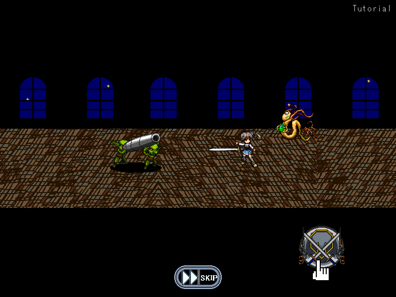 実際のゲームシステム紹介を兼ねたチュートリアルからゲームは始まる