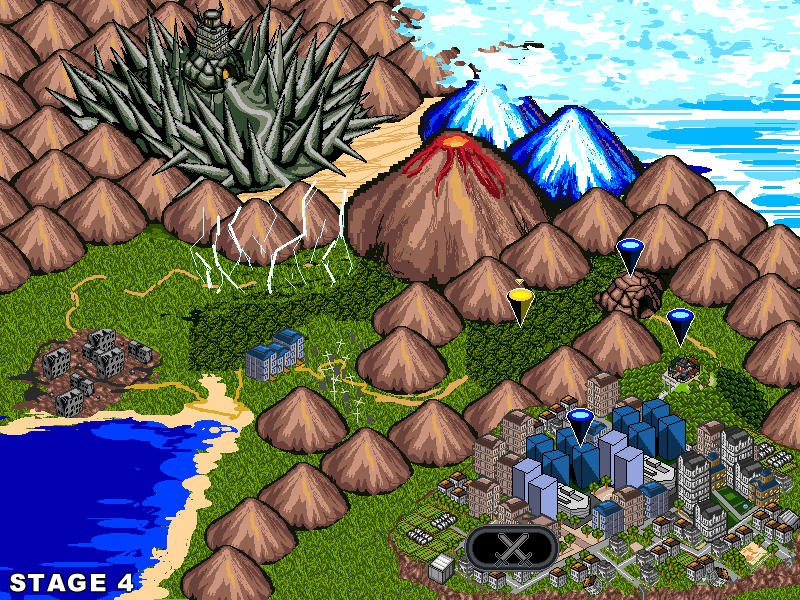 ワールドマップからステージを選ぶと攻略開始だ