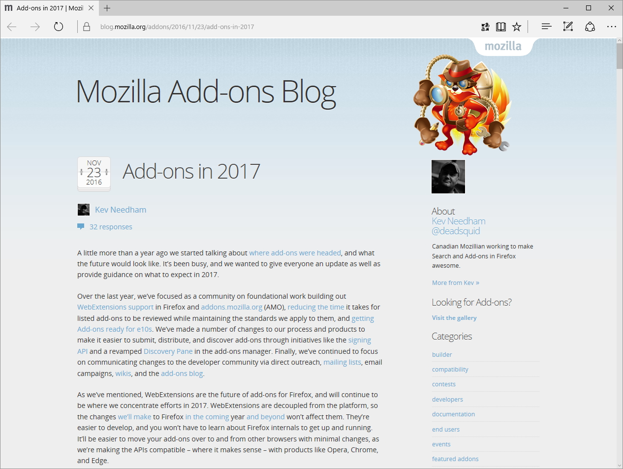 “Mozilla Add-ons Blog”
