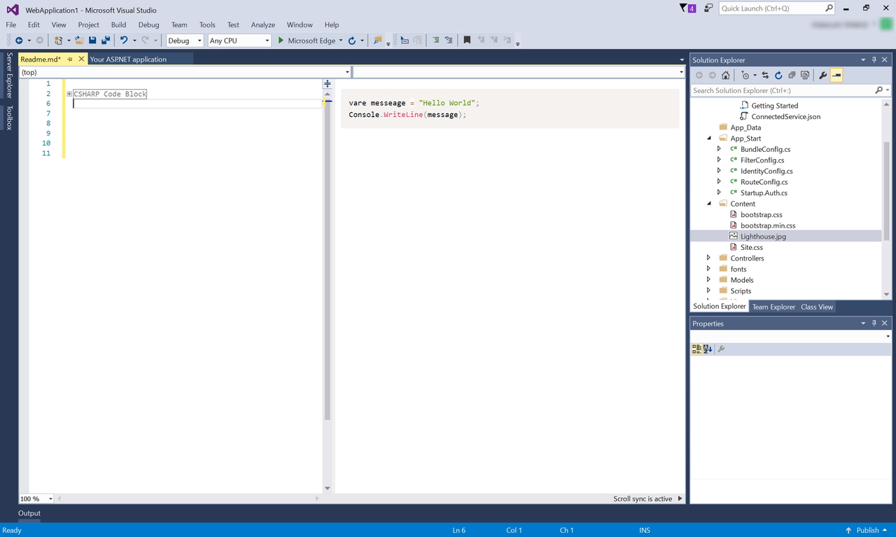 エディター画面ではコードフェンスの折り畳み・展開もサポート