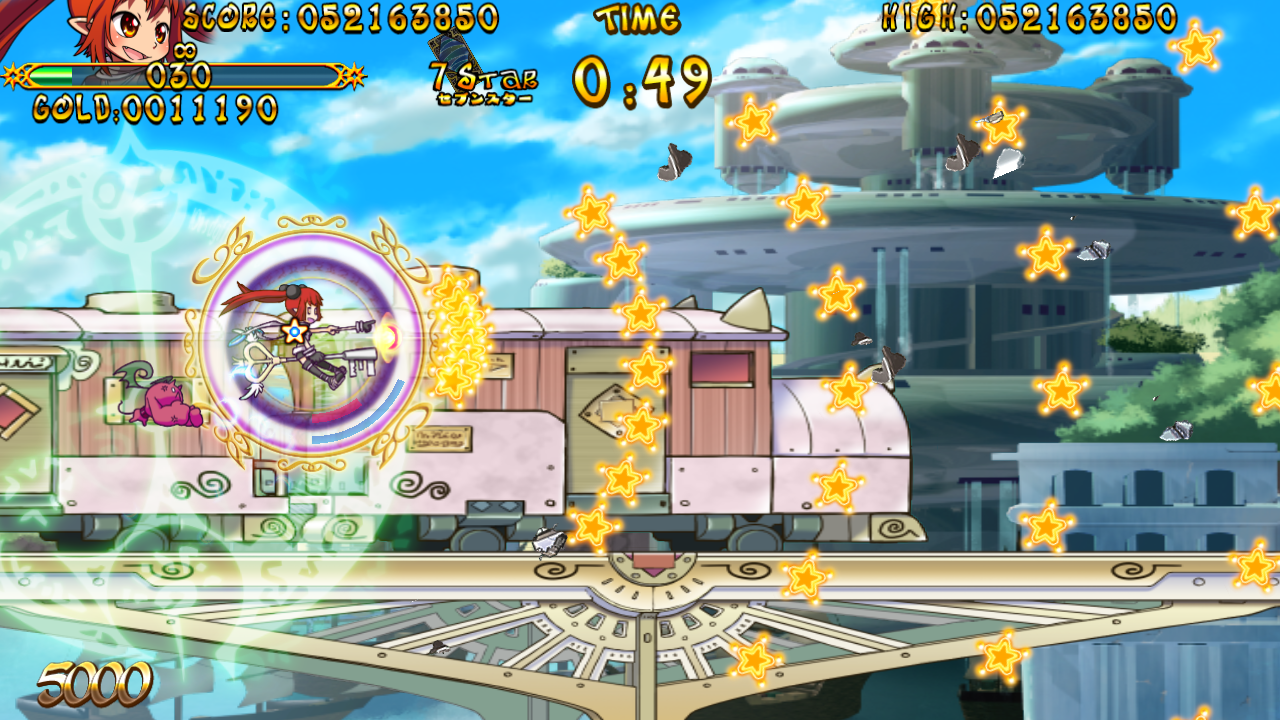 魔法カードを使うと、通常とは異なるショットが撃てる