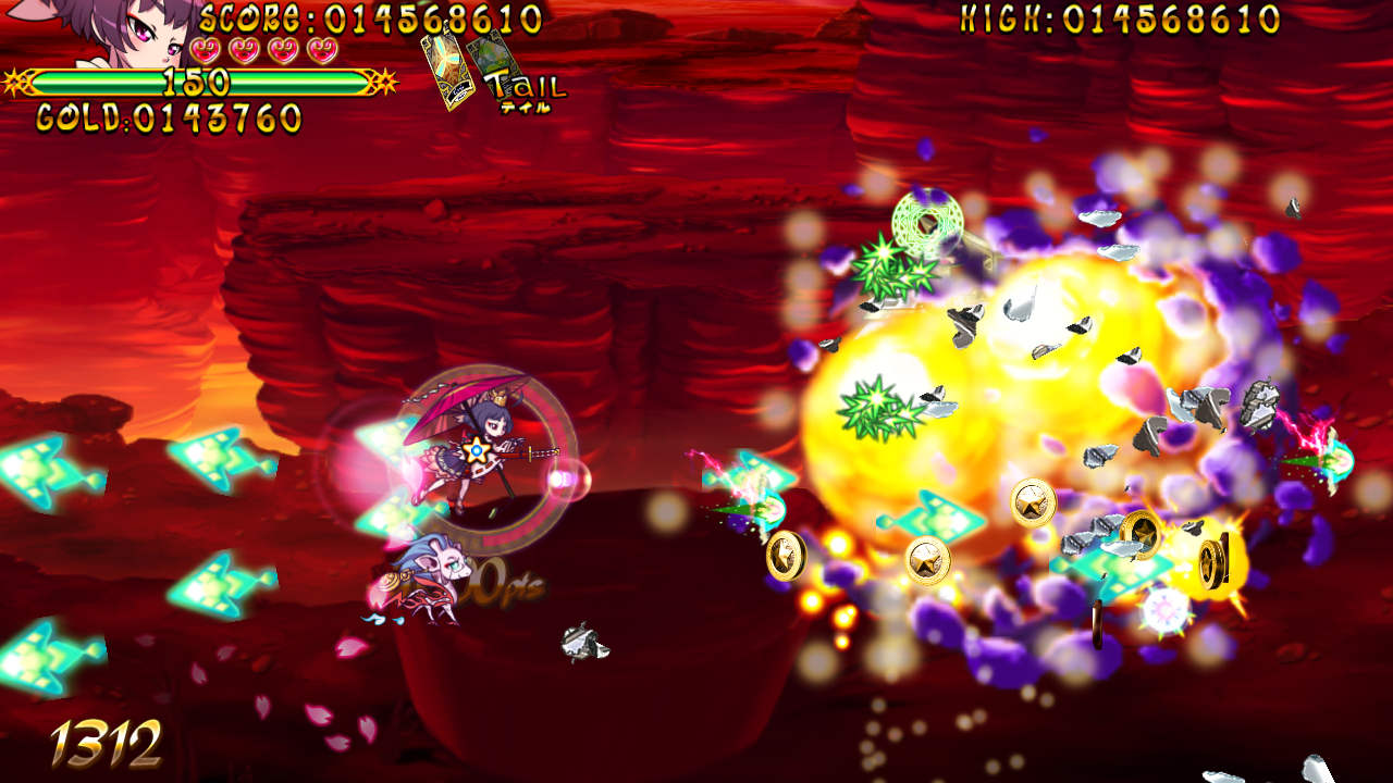 ショットのタイプは魔法カードによって大きく異なる