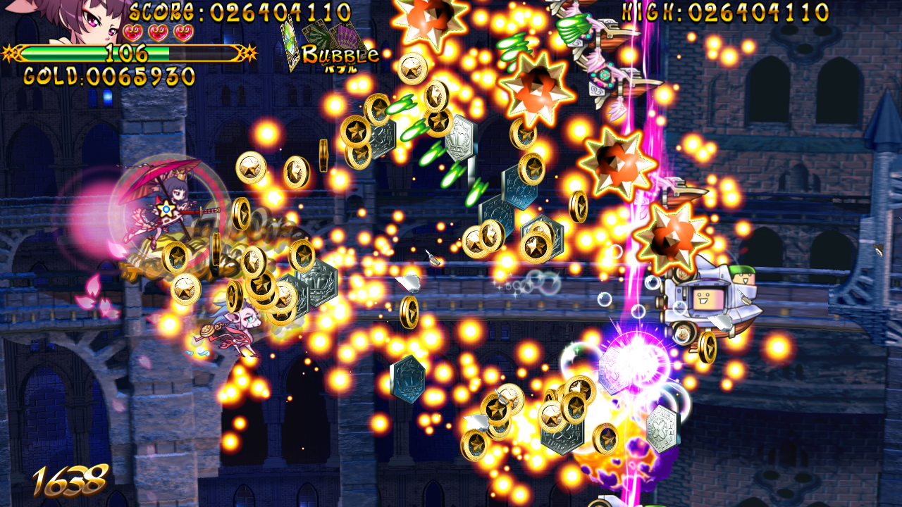 見た目の派手さが目立つが、プレイ感は爽快さだけではない。普通のシューティングゲームとは違う頭の使い方をするのも本作の面白いところだ